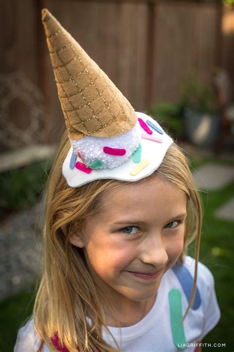 Ice Cream Party Hat Ice Cream Cone Costume Novelty Hats Food Hats Crazy