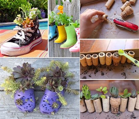 24 Creative Garden Container Ideas Diy Craft Projects