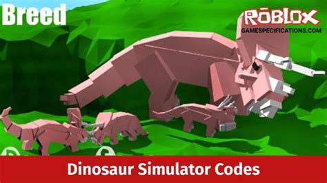 Roblox Dinosaur Simulator Codes January 2024 Game Specifications
