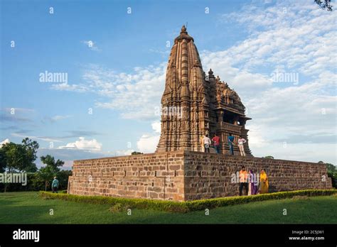 Khajuraho Madhya Pradesh India Javari Temple Part Of The Eastern