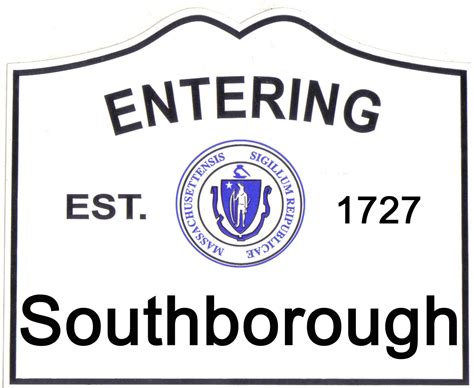 Southborough Ma Town Sign H2o Care