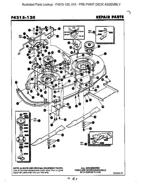 Murray F4315120 Deck Illustrated Parts List Pdf Download Manualslib