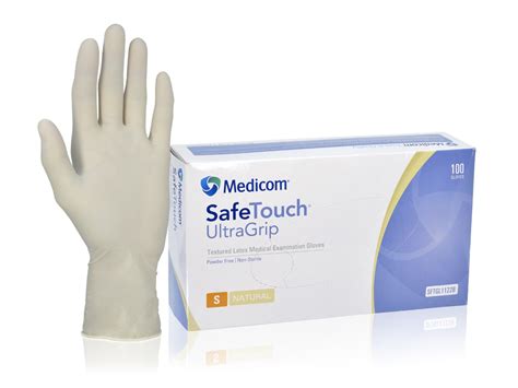 Safetouch Ultragrip Textured Latex Medical Examination Gloves Powder