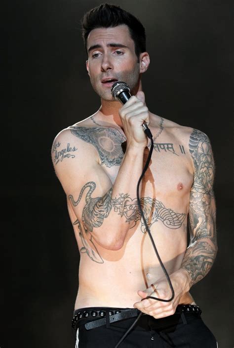 Adam Levine Back Tattoo