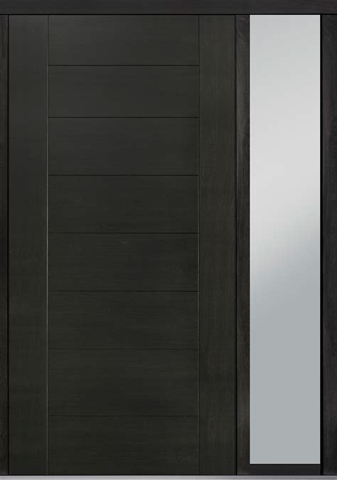 Pivot Door • Custom Front Single Door With 1 Sidelite • Db Pvt 711