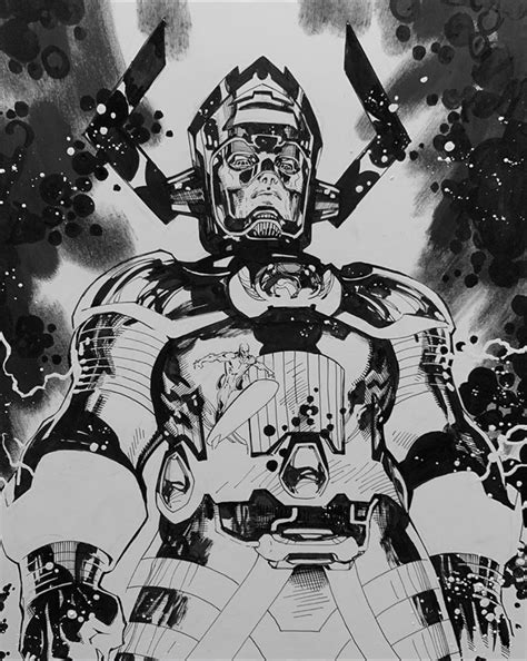 Galactus And The Silver Surfer By Jim Lee Jim Lee Art Comic Art