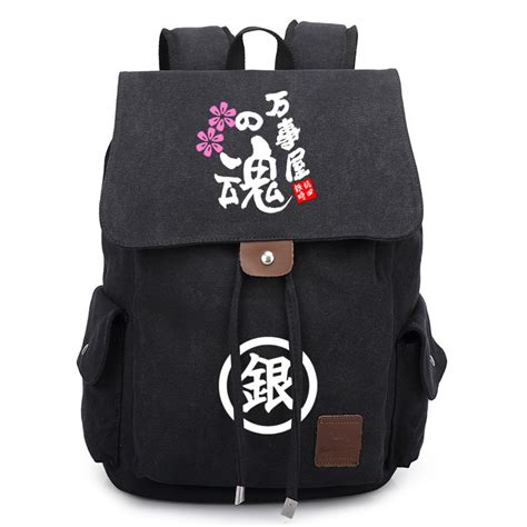 Gintama Canvas Student School Shoulder Bag Cosplay Backpack Teenager