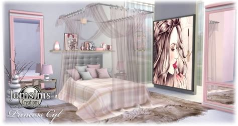 Princess Cyl Girly Bedroom At Jomsims Creations Sims 4 Updates