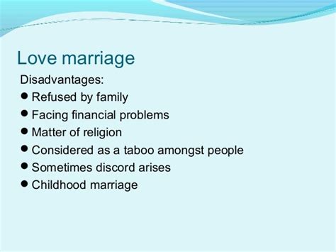 Disadvantages Of Arranged Marriage In Points 20 Advantages And