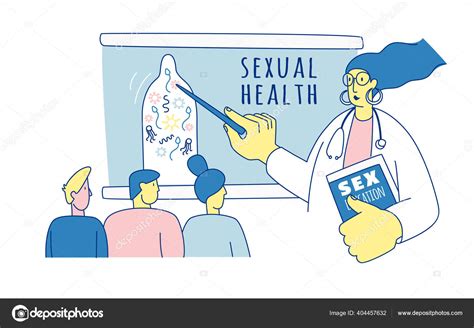 Babe Sexuality Education Program Babe S Lesson Safe Sex Education Teens Stock Vector By