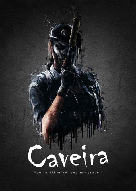 Rainbow Six Siege Characters Caveira Displate Artwork By Artist