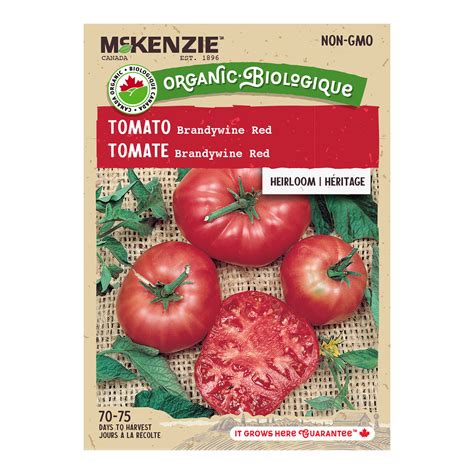 Organic Tomato Seeds Brandywine Mckenzie Seeds
