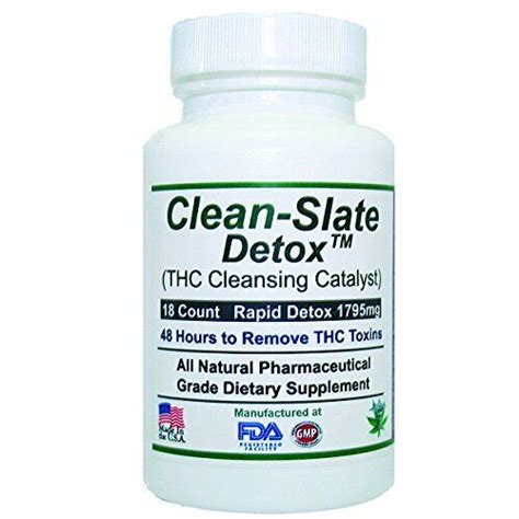 Clean Slate Thc Detox Rapid 2 Days To Cleanse Formula Ebay