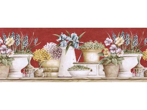 Clearance Floral Wallpaper Border Gs96020b