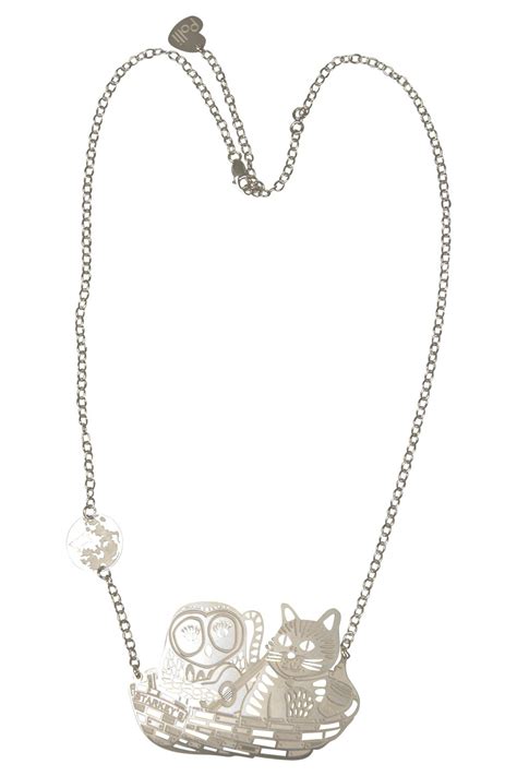 Polli Owl And Pussycat Ss Necklace Womens Necklaces At Birdsnest Your Wardrobe Wingbirds