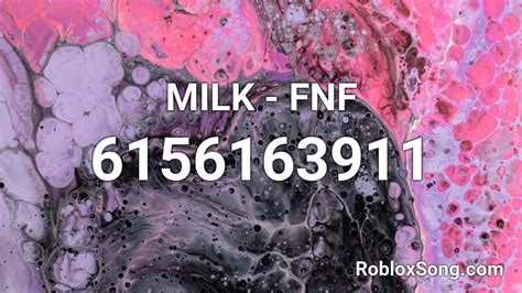 It's pico but in roblox, not sure here are roblox music code for fnf' (pico) roblox id. MILK - FNF Roblox ID - Roblox music codes