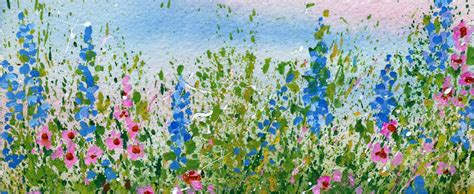Create A Splattered Paint Flower Garden My Flower Journal