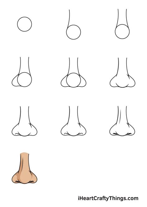 Nose Drawing How To Draw A Nose Step By Step