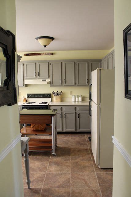 Once you've made the decision to paint your kitchen cabinets grey, the hardest part begins, which is deciding on a paint color. Magnolia Mommy Made: "You are My Sunshine" Yellow & Gray Kitchen Remodel. Cabinets painted with ...