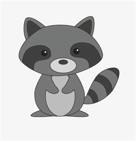 Cute Raccoon Fly Net Png Clipart Animal Cartoon Cartoon Gray