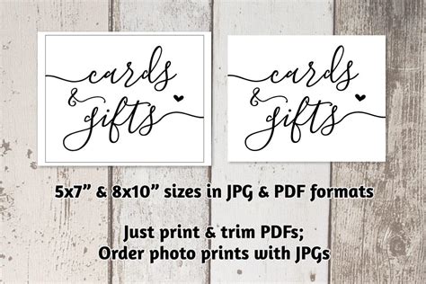 Calligraphy Cards And Ts Sign Printable Template Diy