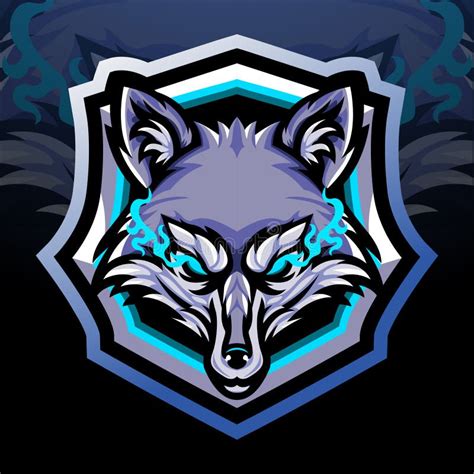 Wolves Mascot Esport Logo Character Design For Wolf Gaming And Sport Vector Illustration Of