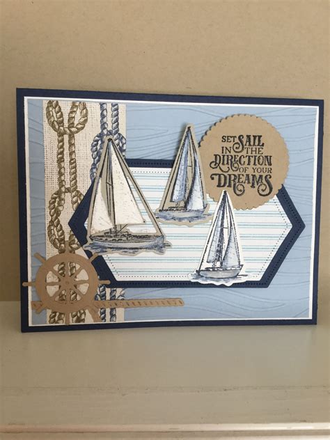 Sailing Home Stamp Set Card Design By Debbie Reed Stamp Set Card