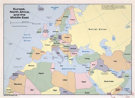 Middle East And North Africa Political Map