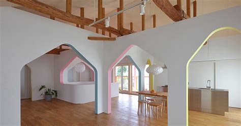 24d Studio Adds Arch Walls With Colorful Intrados Within Work Live