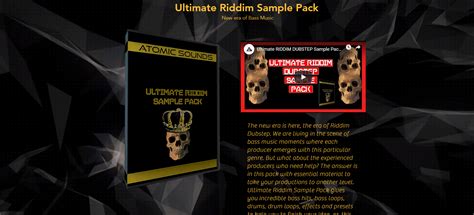 Ultimate Riddim Sample Pack Atomic Sounds