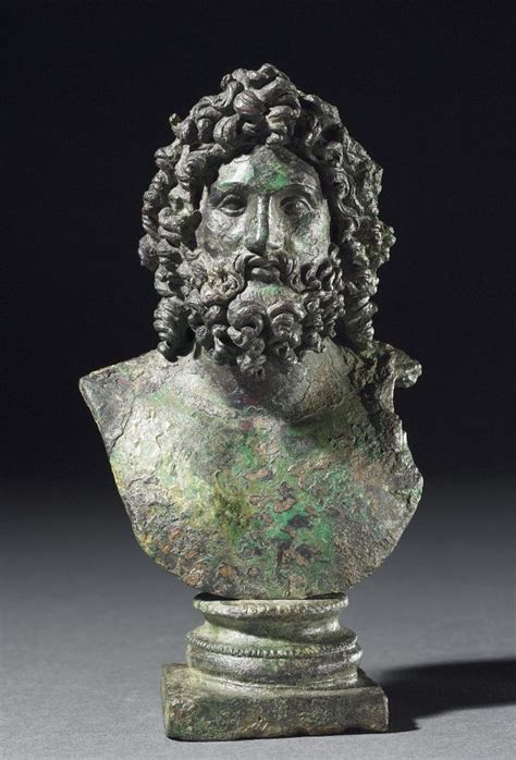 The Sixth Duke Ancientbeardart Bronze Bust Of Zeus Serapis In