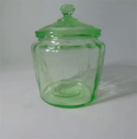 Vintage Hocking Cameo Ballerina Green Depression Glass Footed Section Dish Picclick