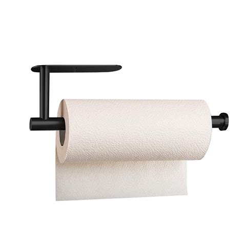 Buy Paper Towel Holder Under Cabinet Matt Black Self Adhesive Paper