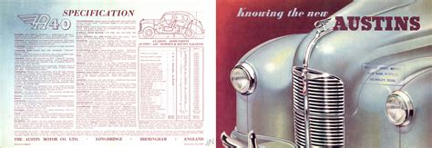 1948 Austin A40 Brochure
