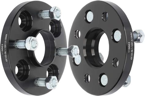 Eccpp 2pcs Wheel Spacers 4x100 12x15 561 15mm Black