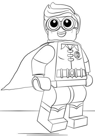 Robin coloring pages and batman. Lego Robin coloring page | Free Printable Coloring Pages