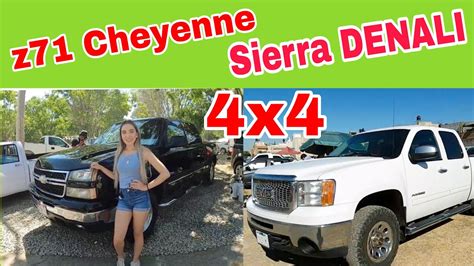 Camionetas En Venta 4x4 Doble Cabina Cheyenne Z71 Y Sierra Denali Trucks For Sale Chevrolet Gmc