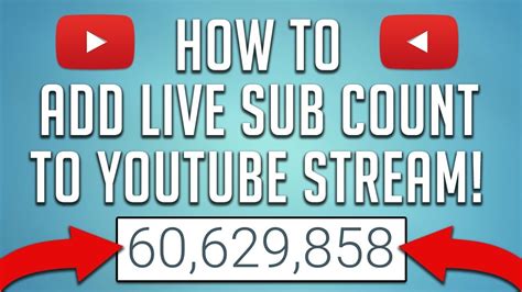 How To Add Subscriber Count To Youtube Stream Live Sub Count Tutorial