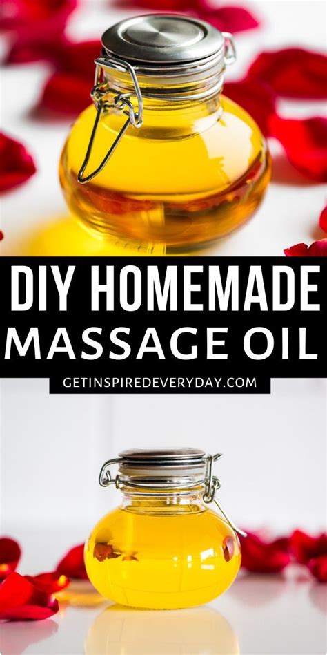 Diy Homemade Massage Oil Get Inspired Everyday In 2021 Homemade Massage Oil Homemade