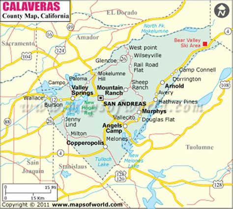 Calaveras County Map Map Of Calaveras County Calaveras County