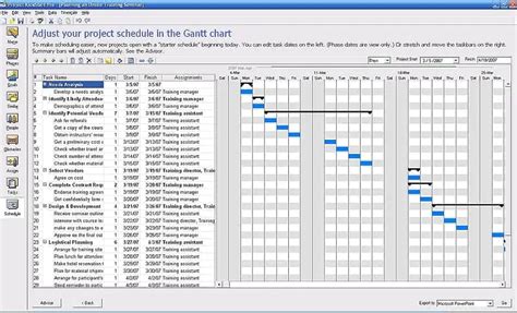 Project Schedule Templates Word Excel Fomats