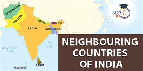 Neighbouring Countries Of India List Map Capitals Flags