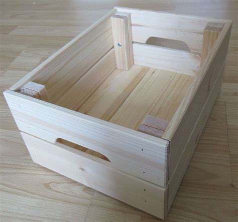 Knagglig Ikea Wooden Storage Boxes Crates Lentine Marine