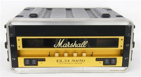 Marshall El34 5050 Dual Monobloc Guitar Amplifier Fitted Within A