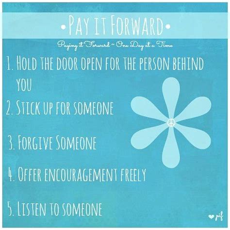 Acts Of Kindness Via Pay It Forward One Day At A Time On Facebook At