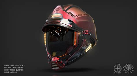 Artstation Uee Navy Fireman Helmet Concept Omar Aweidah