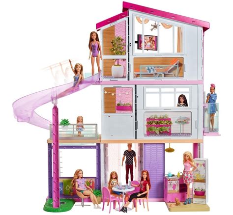 Asensor, garaje, piscina, cocina, bañera, televisor y muchos otros accesorios y. Nueva Barbie Dreamhouse, Casa De Los Sueños Barbie Mattel ...
