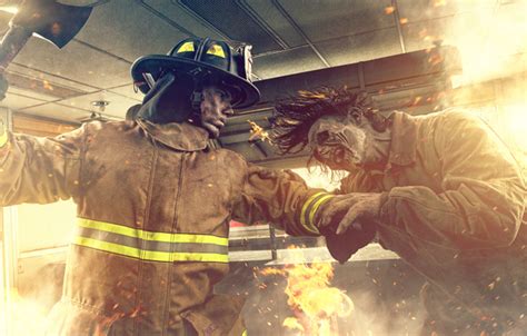 Free Download Wallpaper Zombie Vs Firefighter Fire Fire Fight