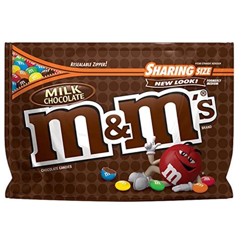 Mandms Milk Chocolate Candy Singles Size 169 Ounce Pouch 36 Count Box