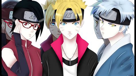 Team Konohamaru Boruto Sarada And Mitsuki The New Generation Naruto